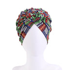 Bohemian style donut turban hat knotted pullover cap ethnic hat TJM-342