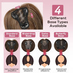 Real Human Hair Topper10 inch Women for Thinning Hair Swiss Base  Hairpiece