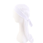 Cross-Border New Elastic Ribbon Imitation Silk Pirate Hat Cloak Baotou Hat Strap Turban Hat Durag