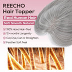 Real Human Hair Topper10 inch Women for Thinning Hair Swiss Base  Hairpiece
