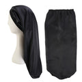 Stretch Hair Band Satin Print Long Tube Hat Long Hair Nightcap Turban Hat