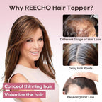 Real Human Hair Topper10 inch Women for Thinning Hair Swiss Base  Hairpiece