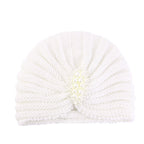 Cross-Border New Autumn and Winter Pearl Diamond Accessories Woolen Turban Hat Ethnic Style Warm Pullover Hat Jdm-138E