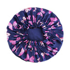 Children's Double-Layer Satin Butterfly Print Sleep Cap, Hair Care Headscarf, Shower Cap Jdkb-16G
