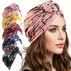 Pastoral Print Twist Braid Ball Twist Cap Snail Plate Flower Cap African Cloth Cap JDT-342C