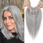 Real Human Hair Topper10 inch Women for Thinning Hair Swiss Base  Hairpiece