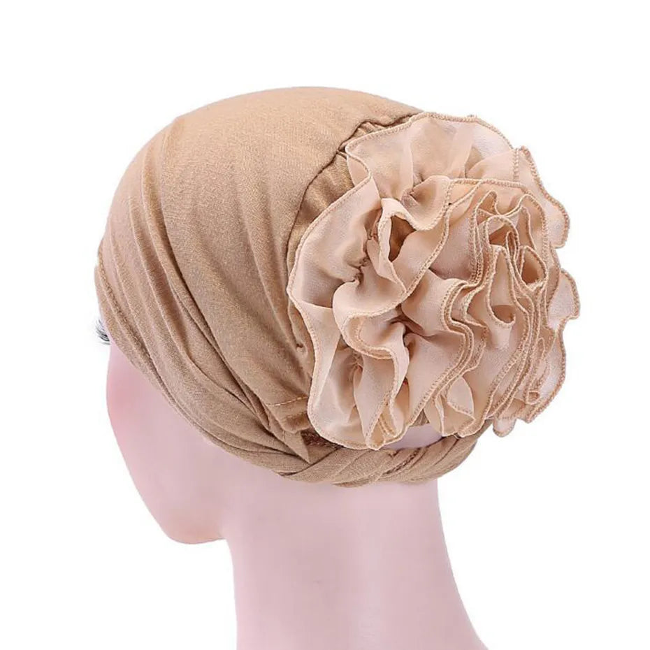 Plain Big Flower Arab Turban