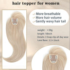 Hair Toppers for Women with Bang Hair Clip with Thinning Hair Wigs Hair Piece