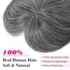 Human Hair wigs Pieces 6 Inch Hair Toppers Top Hair Extensions