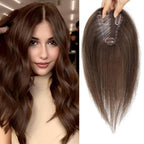 Hair Toppers for Women Real Human Hair Bangs Hair Clip French Fake Clip in Bangs Hair Pieces