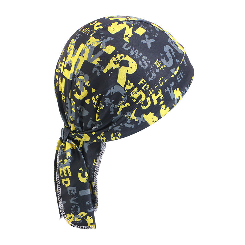 New Camouflage Skull Elastic Pirate Hat, Unisex Headscarf Hat, Outdoor Sports Bandana Head Wrap Hat Jdd-09F