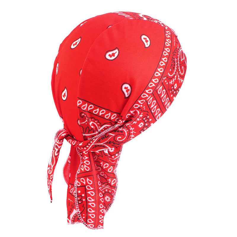 Camouflage elastic pirate hat men's and women's headscarf hat hip hop hip hop ribbon toe cap JDD-09C