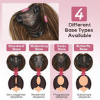 Real Human Hair Topper10 inch Women for Thinning Hair Swiss Base  Hairpiece