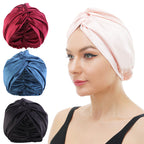 Imitation Silk Nightcap Twisted Headwear Hat Ethnic Style Baotou Hat Indian Hat TJM-473