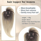 Hair Toppers for Women with Bang Hair Clip with Thinning Hair Wigs Hair Piece