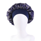 Amoeba wide-brimmed elastic hair band nightcap satin round CAP Beauty hair cap shower cap satin bonnet