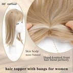 Hair Toppers for Women with Bang Hair Clip with Thinning Hair Wigs Hair Piece