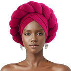 Cross-border supply three-dimensional sponge twist braid headscarf hat African hat ethnic style clothing hat JDT-488A