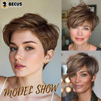 Hair Toppers with Thinning Hair Bangs 360°3D Cover Toupee Hair Pieces for Women Wig with Bangs