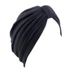 European and American Popular High-Elastic Bubble Fabric Knotted Headscarf Hat, Ethnic Hat, Turban, Chemotherapy Hat, Headscarf Hat