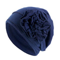 Cross-border new cotton flower elastic turf cap pullover cap moon cap chemotherapy cap JDT-417B