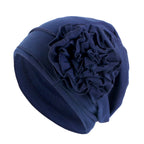 Cross-border new cotton flower elastic turf cap pullover cap moon cap chemotherapy cap JDT-417B