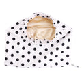 Cross border adult double-layer waterproof shower cap, colored Ding lined sleeping cap, kitchen makeup oil fume hood JDY-529