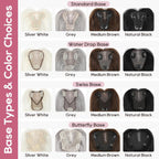 Real Human Hair Topper10 inch Women for Thinning Hair Swiss Base  Hairpiece
