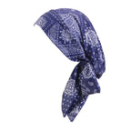 New Cross-Border Supply of Elastic Printed Ribbon Headscarf Hats, Head Wraps, Base Hats, Chemotherapy Hats