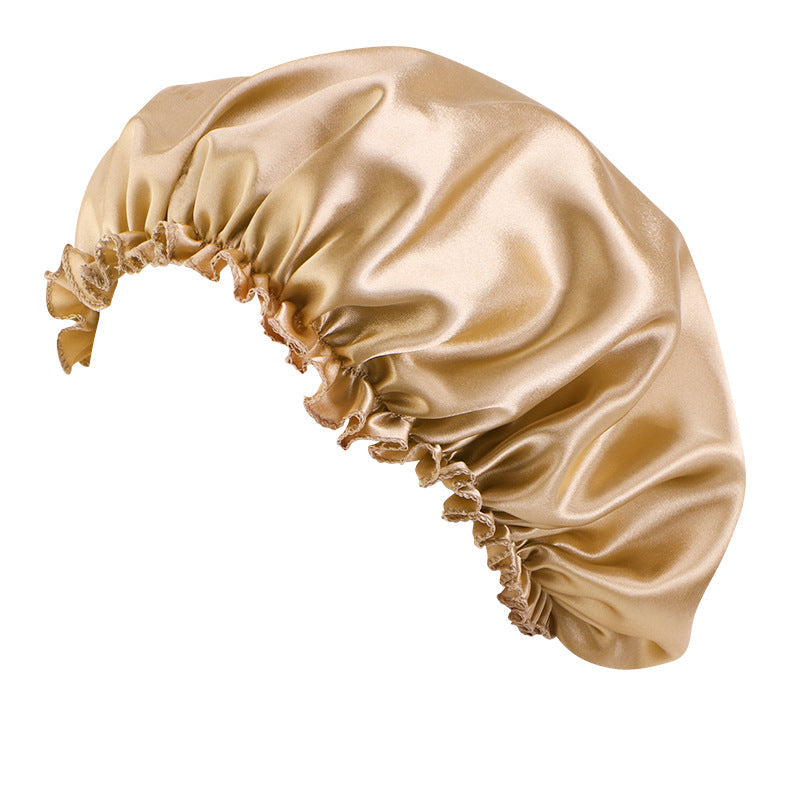 Satin lace nightcap women's round cap hair care CAP Beauty hair cap TJM-250