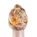 Bali Yarn Tie-Dye Scarf Cap Ethnic Style Tie Tape Cap African Wrap Scarf WJ-24