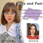 Clip in Bangs 100% Human Hair Toppers 360°3D Hair Pieces Clip On Air Bangs Extensions