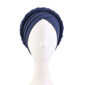 Amazon Source Solid Color Turban Hat, Braided Chemotherapy Hat, Postpartum Hat, Headscarf Hat Jdt-429L