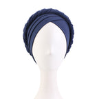 Amazon Source Solid Color Turban Hat, Braided Chemotherapy Hat, Postpartum Hat, Headscarf Hat Jdt-429L