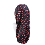 Stretch Hair Band Satin Print Long Tube Hat Long Hair Nightcap Turban Hat