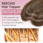 Real Human Hair Topper 10 inch Women Hair Toppers for Thinning Hair Light Grey Wigs