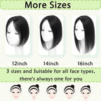 Hair Toppers for Women Real Human Hair 360° No Bangs Upgrade Lace Base Human Hair Toppers