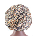 Printed wide-brimmed elastic hair band nightcap satin hair shower cap round cap Amazon hot sale toe cap TJM-301A