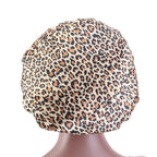 Printed wide-brimmed elastic hair band nightcap satin hair shower cap round cap Amazon hot sale toe cap TJM-301A