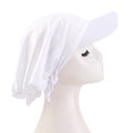 New Summer Solid Color Brim Cap Outdoor Sunshade Baotou Cap Sun Shade Cloth Cap JDT-234C