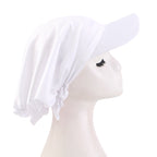 New Summer Solid Color Brim Cap Outdoor Sunshade Baotou Cap Sun Shade Cloth Cap JDT-234C