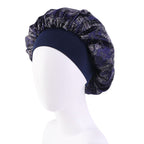Amoeba wide-brimmed elastic hair band nightcap satin round CAP Beauty hair cap shower cap satin bonnet