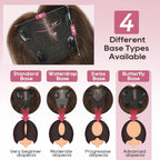 Real Human Hair Topper10 inch Women for Thinning Hair Swiss Base  Hairpiece