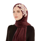 Golden bead accessories, pleated scarves, wrapped scarves, wrapped scarves, wrapped scarves, headscarves, hats, JDWJ-30-1