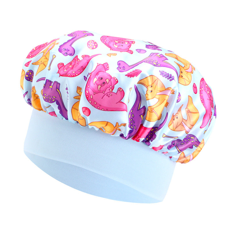 Children's Unicorn Cartoon Latin Nightcap Baby Tapes Hat Hair Conditioners Shower Cap JDKB-21A-2