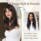 Hair Toppers for Women Real Human Hair Bangs Hair Clip French Fake Clip in Bangs Hair Pieces