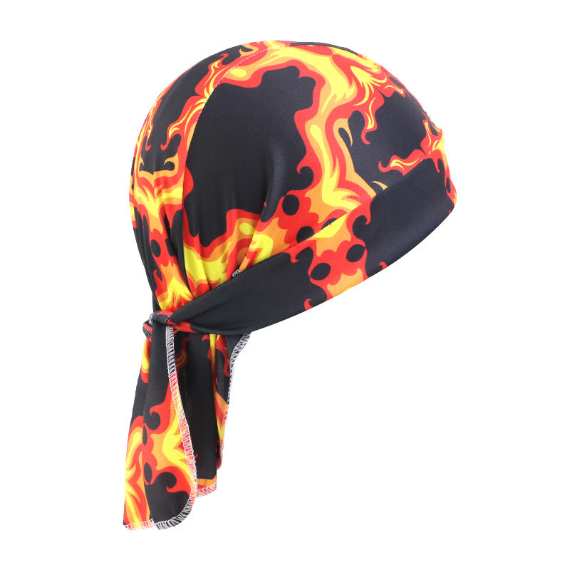 New Camouflage Skull Elastic Pirate Hat, Unisex Headscarf Hat, Outdoor Sports Bandana Head Wrap Hat Jdd-09F