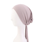 New Super Soft Elastic Cloth Ethnic Style Ribbon Base Hat Turban Chemotherapy Hat Jdt-31-1