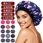 Foreign Trade Custom Logo Satin Sleep Cap, Imitation Silk Shower Cap, Beauty Care Cap, Professional Sleep Cap Factory