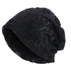 Spring and Autumn New Lace Sequin Pullover Hat, Headscarf Hat, Headwrap Hat, Cross-Border Hat Jdu-150
